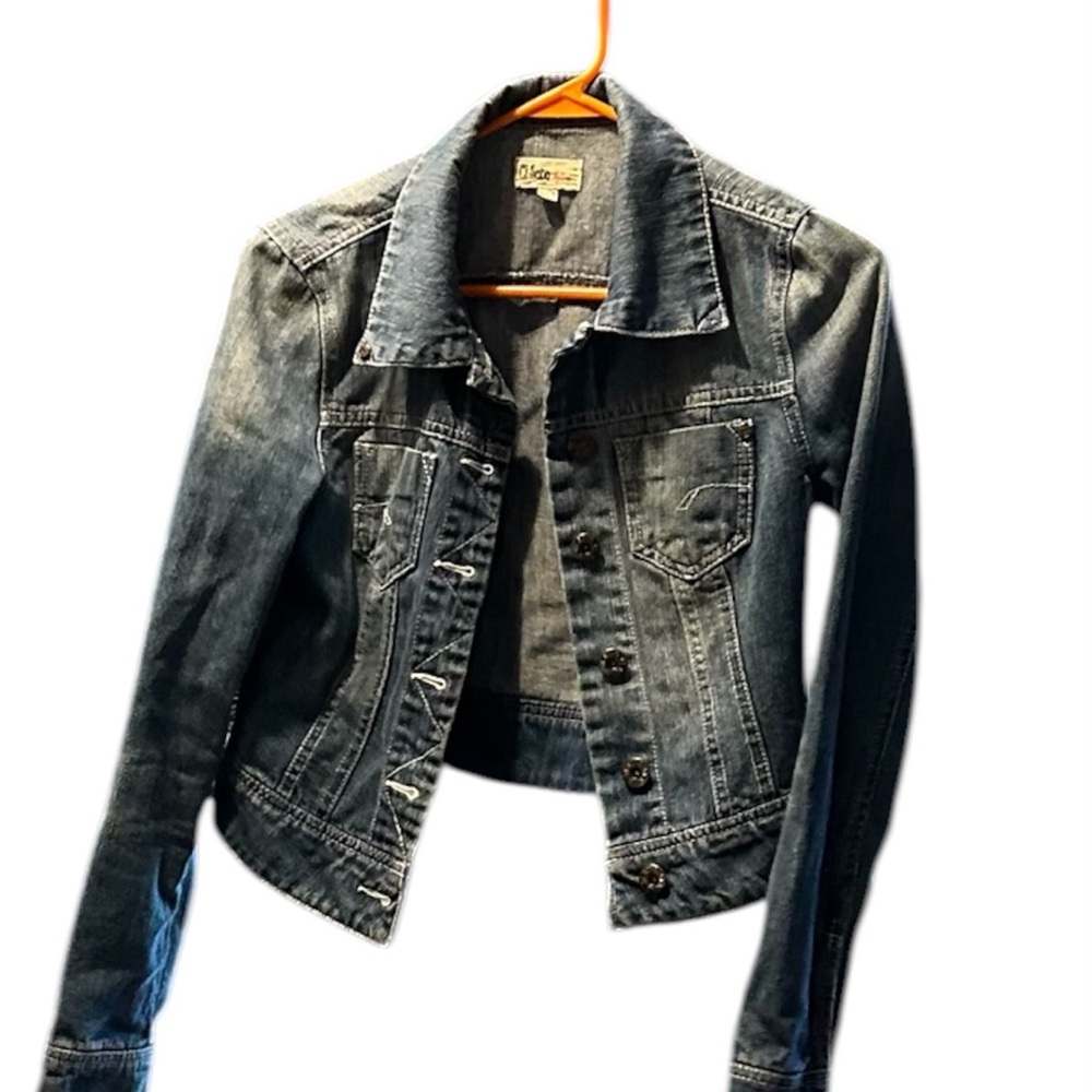 Ci Sono Women's Dark Blue Denim Jacket